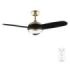 Cecotec EnergySilence Aero 4265 GoldBlack Ventilador de Techo con 3 Aspas y Luz Integrada - 65W - Diametro de 42" - LED de 18W - Mando a Distancia - Temporizador - 3 Velocidades - Color Dorado y Negro