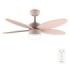 Cecotec EnergySilence Aero 4260 Full Orange Ventilador de Techo con 5 Aspas Reversibles y Luz - 40W - Diametro de 42" - 3 Tonos LED - Temporizador - 6 Velocidades - Color Rosa Pastel