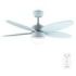 Cecotec EnergySilence Aero 4260 Full Sky Ventilador de Techo con 5 Aspas Reversibles y Luz - 40W - Diametro de 42" - 3 Tonos LED - Mando a Distancia - Temporizador - 6 Velocidades - Color Azul Claro
