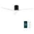 Cecotec EnergySilence Aero 5500 Aqua BlackandWhite Connected Ventilador de Techo de 3 Aspas - 40W - Diametro de 52" - Proteccion IP44 - Temporizador - Modo Invierno - Color Blanco y Negro