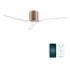 Cecotec EnergySilence Aero 5500 Aqua GoldWhite Connected Ventilador de Techo de 3 Aspas - 40W - Diametro de 52" - WiFi y Mando a Distancia - IP44 - Temporizador - Modo Invierno - Color Blanco y Dorado