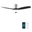 Cecotec EnergySilence Aero 5600 Aqua IronBlack Connected Ventilador de Techo con 3 Aspas y Luz LED Integrada - 40W - Diametro de 52" - Wi-Fi - IP44 - Temporizador - 6 Velocidades - Color Negro