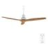 Cecotec EnergySilence Aero 5270 WhiteandBlackWood Ventilador de Techo de 3 Aspas de Madera - 40W - Diametro de 52" - Temporizador - 6 Velocidades - Modo Invierno - Altura Ajustable - Color Blanco