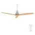 Cecotec EnergySilence Aero 5270 WhiteWood Ventilador de Techo de 3 Aspas - 40W - Diametro 52" - Temporizador - 6 Velocidades - Modo Invierno - Altura Ajustable - Aspas de Madera Clara - Color Blanco