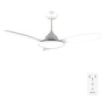 Cecotec EnergySilence 4800 Light White Ventilador de Techo con 3 Aspas y Luz - 35W - Diametro de 48" - 3 Tonos LED - 6 Velocidades - Modo Invierno - Incluye Kit de Montaje - Color Blanco