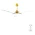 Cecotec EnergySilence 4800 Light GoldWhite Ventilador de Techo con 3 Aspas y Luz Integrada - 35W - Diametro de 48" - LED de 36W - Temporizador - 6 Velocidades - Modo Invierno - Color Blanco y Dorado