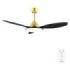 Cecotec EnergySilence 4800 Light GoldBlack Ventilador de Techo con 3 Aspas y Luz Integrada - 35W - Diametro de 48" - LED de 36W - Temporizador - 6 Velocidades - Modo Invierno - Color Dorado y Negro