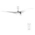 Cecotec EnergySilence Aero 5295 White Ventilador de Techo con 3 Aspas y Luz - 40W - Diametro de 54" - 3 Tonos LED - Mando a Distancia - 6 Velocidades - Temporizador - Modo Invierno - Color Blanco