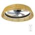 Cecotec EnergySilence LampAero 600 Natural Design Ventilador de Techo con 5 Aspas y Luz - 20W - Tulipa de Mimbre - 3 Tonos LED - Temporizador - 6 Velocidades - Modo Invierno - Color Madera Claro