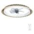 Cecotec EnergySilence LampAero 610 Natural Design Ventilador de Techo con 5 Aspas y Luz - 20W - Tulipa de Mimbre - 3 Tonos LED - Temporizador - 6 Velocidades - Modo Invierno - Color Madera Claro