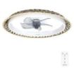 Cecotec EnergySilence LampAero 610 Natural Design Ventilador de Techo con 5 Aspas y Luz - 20W - Tulipa de Mimbre - 3 Tonos LED - Temporizador - 6 Velocidades - Modo Invierno - Color Madera Claro