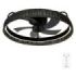 Cecotec EnergySilence LampAero 600 Black Design Ventilador de Techo con 5 Aspas de 17" y Luz LED - 20W - LED con 3 Tonos - Tulipa de Mimbre - Temporizador - Modo Invierno - 6 Velocidades - Color Negro