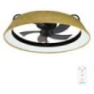 Cecotec EnergySilence LampAero 600 Green Design Ventilador de Techo con 5 Aspas y Luz - 20W - Tulipa de Terciopelo - LED con 3 Tonos - Temporizador - 6 Velocidades - Modo Invierno - Color Madera Claro