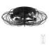 Cecotec EnergySilence LampAero 650 Iron Design Ventilador de Techo con 5 Aspas y Luz - 20W - Tulipa Metalica - Lampara con 3 Tonos - Temporizador - 3 Velocidades - Modo Invierno - Color Negro