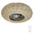 Cecotec EnergySilence LampAero 650 Natural Wicker Ventilador de Techo con 5 Aspas y Luz - 20W - Tulipa de Yute - Lampara con 3 Tonos - Temporizador - 3 Velocidades - Modo Invierno - Color Madera Claro