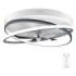 Cecotec EnergySilence LampAero 600 FlowLight Ventilador de Techo con 5 Aspas y Luz - 20W - Aro LED con 3 Tonos - Diametro de 24" - Temporizador - 3 Velocidades - Modo Invierno - Color Blanco y Negro