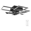 Cecotec EnergySilence LampAero 690 FlowLight Ventilador de Techo con 5 Aspas y Luz - 20W - Estilo Geometrico Moderno - 3 Tonos LED - Temporizador - 3 Velocidades - Modo Invierno - Color Negro