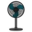 Cecotec EnergySilence 4000 Portable Desk Dark Ventilador de Sobremesa Inalabrico - 4000mAh - Tactil - 4 Velocidades - Inclinacion Ajustable - Modo Brisa Natural - Cable Micro-USB - Color Negro