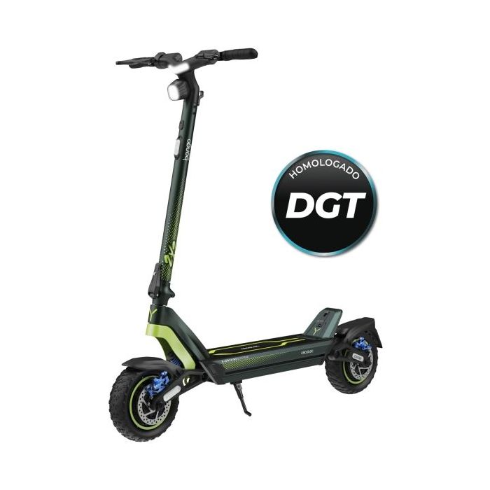 Cecotec Bongo Doble Y85 2x2 XXL Connected Patinete Electrico - 2100W - Autonomia 85km - Doble Suspension - Neumaticos de 10" - Frenos Disco y E-ABS - Homologacion DGT - Color Negro y Amarillo