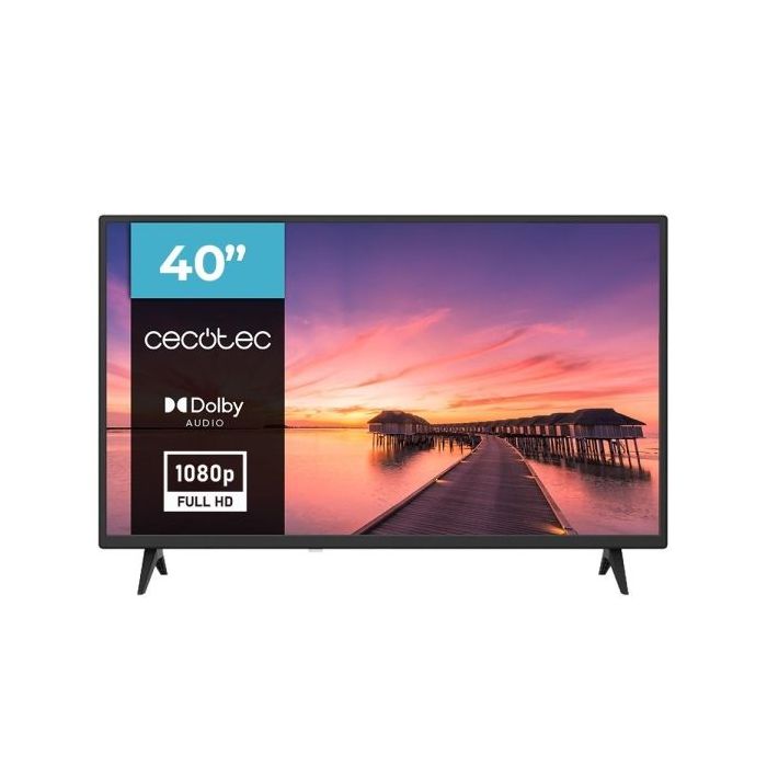 Cecotec 0 Series 0040 Televisor Smart TV de 40" LED con Resolucion HD - Sistema Dolby - Conexiones HDMI y USB - Sintonizador DVB - Retroiluminacion LED - Alto Contraste - Color Negro