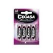 Cegasa Ultra Alcaline Pack de 4 Pilas LR06 AA - Alta Tecnologia - Mas Capacidad, Potencia y Rendimiento