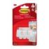 Command Mini Pack de 3 Ganchos - 3 Tiras Adhesivas - Soportan hasta 225G - Color Blanco
