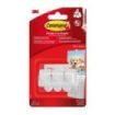 Command Mini Pack de 3 Ganchos - 3 Tiras Adhesivas - Soportan hasta 225G - Color Blanco