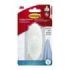 Command Gancho Grande para Toallas - Resistente al Agua - 1 Tira Adhesiva - Soporta hasta 2.2kg - Color Blanco