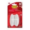 Command Ganchos Adhesivos - Plastico Resistente - Soporta hasta 1.3kg - Color Blanco