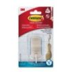 Command Gancho Compacto para Aseo - Resistente al Agua - 1 Unidad - 2 Tiras Adhesivas - Soporta hasta 450G - Talla S - Color Niquel Satinado