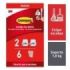 Command Soporte de Pared para Escoba - 6 Pack de 2 Tiras Adhesivas - Soporta hasta 1.8kg - Color Blanco
