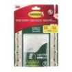 Command Pack de 50 Ganchos para Luces - Sujeccion de Clip - 56 Tiras Adhesivas - Color Transparente
