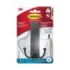 Command Gancho Doble Grande para Aseo - Resistente al Agua - 1 Tira Adhesiva - Soporta hasta 1.8kg - Color Negro Mate