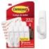 Command Pack de 7 Ganchos Grandes - 12 Tiras Adhesivas - Soporta hasta 2.2kg - Color Blanco