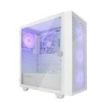 Coolbox GA300 GridLine Caja Torre ATX, Micro ATX, Mini-ITX - Lateral Cristal Templado - Tamaño HDD 2.5", 3.5" - USB-A 3.0, USB-C y Audio - 3 Ventiladores ARGB 120mm - Soporta Refrigeracion Liquida - Color Blanco