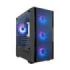 Coolbox GM220 MPFusion Caja Torre Micro ATX - Lateral Cristal Templado - Tamaño HDD 2.5", 3.5" - USB-A 3.2, USB-C y Audio - 4 Ventiladores ARGB 120mm - Soporta Refrigeracion Liquida