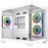 Cooler Master Elite 481 Wood Caja Minitorre - 3 Ventiladores 120mm RGB - Vista Panoramica - Soporte MicroATX/Mini-ITX - Doble Camara - Audio - 2xUSB-A - 1xUSB-C - 420x285x370mm - Color Blanco
