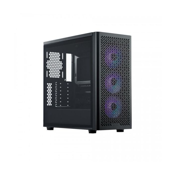 Cooler Master Elite 502 Caja Torre E-ATX - 3 Ventiladores 120mm RGB - Ventana Lateral - Gestion de Cables - Audio - 1xUSB-A - 1xUSB-C - 474x230x481mm - Color Negro