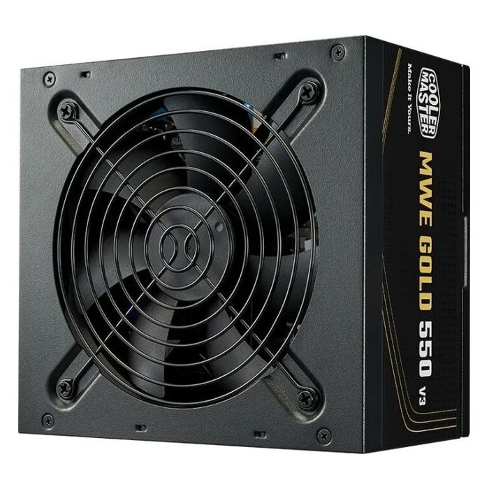 Cooler Master Fuente de Alimentacion 80 Plus Gold 550W ATX 3.1 - PFC Activo - Ventilador 120mm