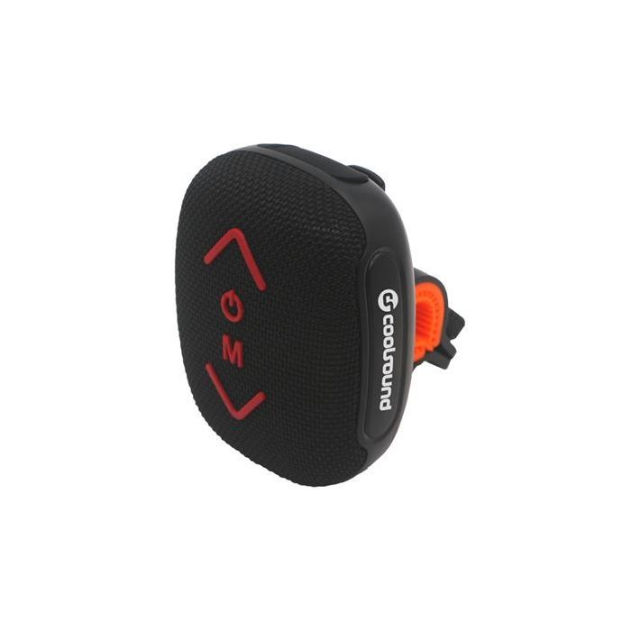 Coolsound Riderbeat Altavoz Bluetooth True Wireless 7W - Autonomia hasta 3h - USB, MicroSD y Aux - Funcion Manos Libres - Radio FM - Soporte Para Manillar - Color Negro