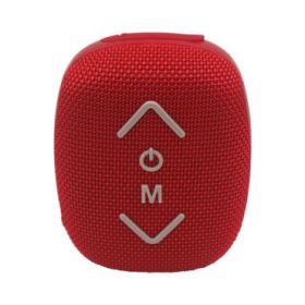 Coolsound Riderbeat Altavoz Bluetooth True Wireless 7W - Autonomia hasta 3h - USB, MicroSD y Aux - Funcion Manos Libres - Radio FM - Soporte Para Manillar - Color Rojo