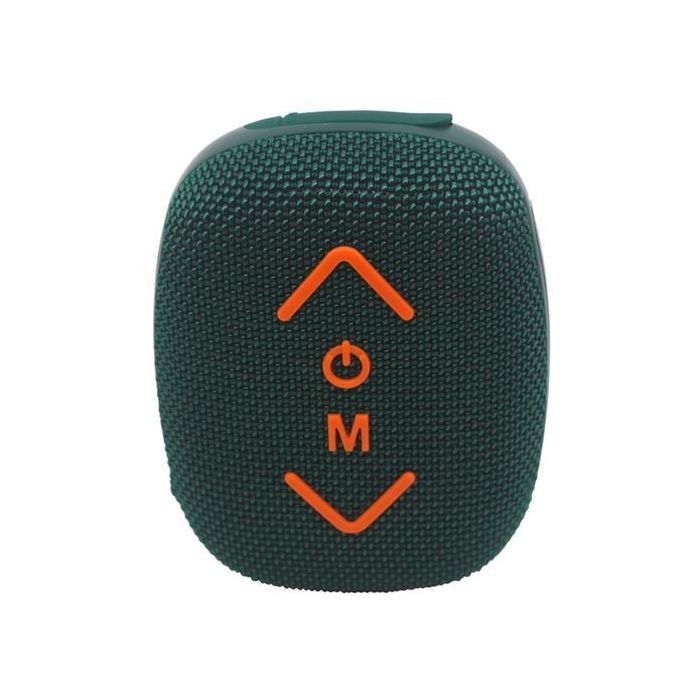 Coolsound Riderbeat Altavoz Bluetooth True Wireless 7W - Autonomia hasta 3h - USB, MicroSD y Aux - Funcion Manos Libres - Radio FM - Soporte Para Manillar - Color Verde