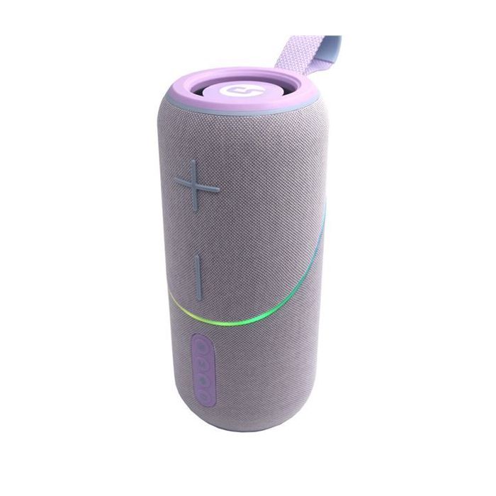 Coolsound Rainbow Beat Altavoz Bluetooth True Wireless 20W - Autonomia hasta 3h - USB, MicroSD y Aux - Funcion Manos Libres - Radio FM - Iluminacion RGB - Color Violeta