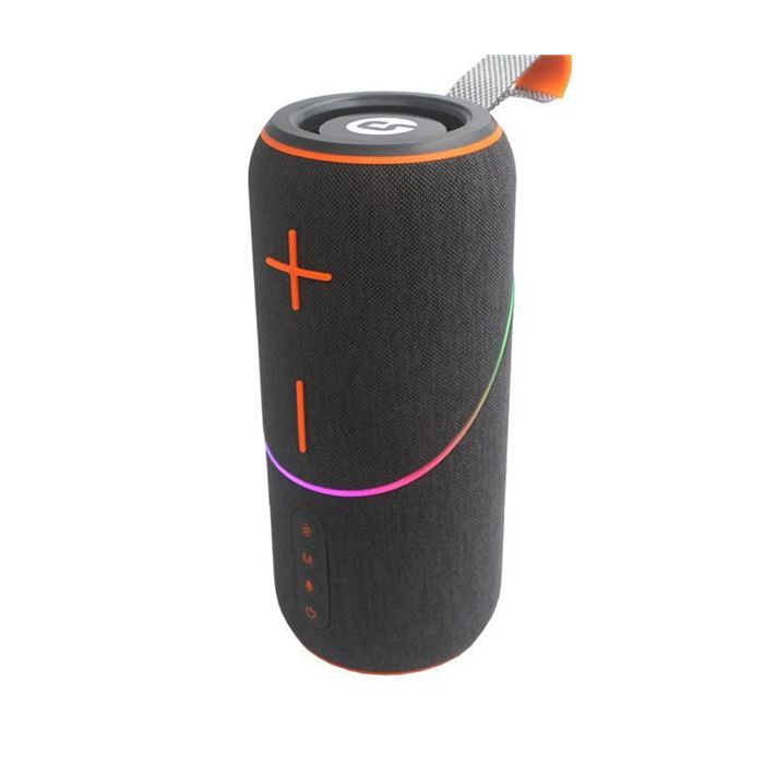 Coolsound Rainbow Beat Altavoz Bluetooth True Wireless 20W - Autonomia hasta 3h - USB, MicroSD y Aux - Funcion Manos Libres - Radio FM - Iluminacion RGB - Color Gris
