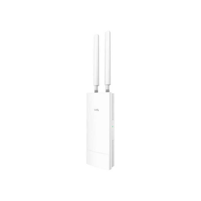 Cudy Punto de Acceso Exterior WiFi 6 Gigabit AX3000 - Velocidad hasta 1000Mbps - 1 Puerto - 2 Antenas Desmontables - Resistencia al Agua IP65 - Color Blanco