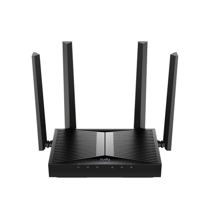 Cudy Punto de Acceso WiFi 6 de Escritorio Dual Band AX3000 - Velocidad hasta 1000Mbps - 1 Puerto - 4 Antenas de 5dBi - Color Negro