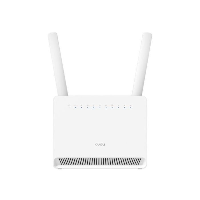 Cudy Router WiFi 4G LTE Cat 12 Gigabit AX3000 - Velocidad hasta 1000Mbps - 4 Puertos - 1 Ranura Nano SIM - Cat 12 - Color Blanco