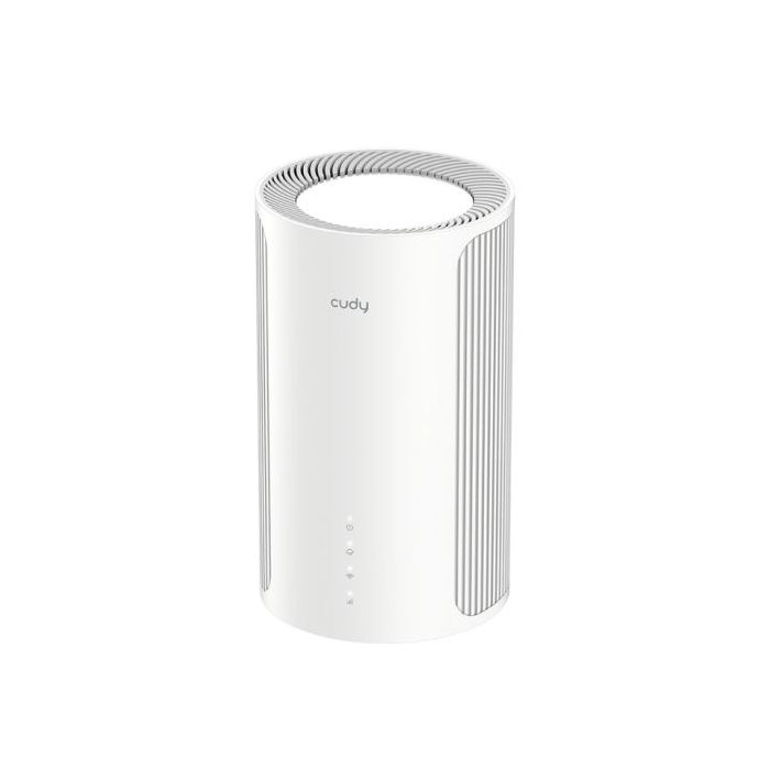 Cudy Router AX3000 WiFi 6 5G Nr - 3 Puertos - Velocidad hasta 1000Mbps - 1 Ranura Nano SIM - Antenas Internas - 1 Ranura Nano SIM - Color Blanco