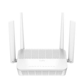 Cudy Router WiFi 6 Mesh Gigabit Dual Band AX3000 - Velocidad hasta 1000Mbps - 5 Puertos - 4 Antenas Fijas de 5dBi - Tecnologia MU-MIMO - Color Blanco