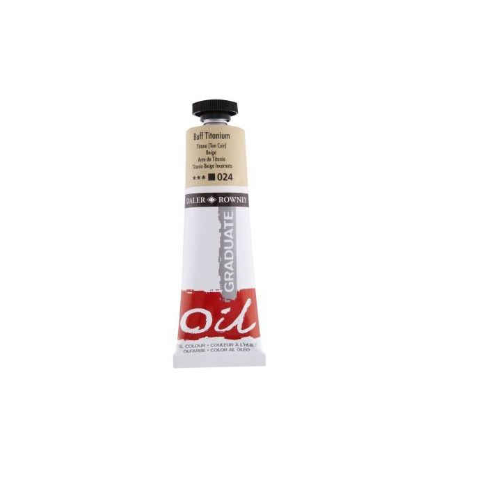 Daler Rowney Graduate Pintura al Oleo - Tubo de Aluminio - 38ml - Color Titanio Buff